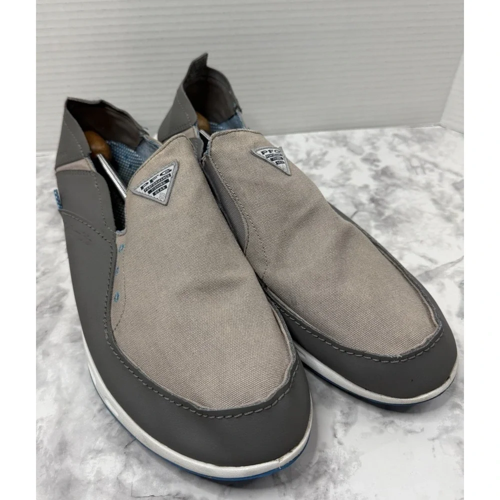 Columbia Gray Slip-On Boat Shoes